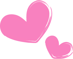 可愛いハートとリボンのイラスト 無料イラスト 姫系な素材