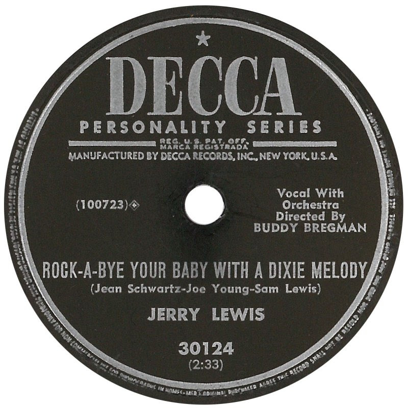 78 Rpm Jerry Lewis Come Rain Or Come Shine Rock A Bye Your Baby With A Dixie Melody Decca Usa 30124