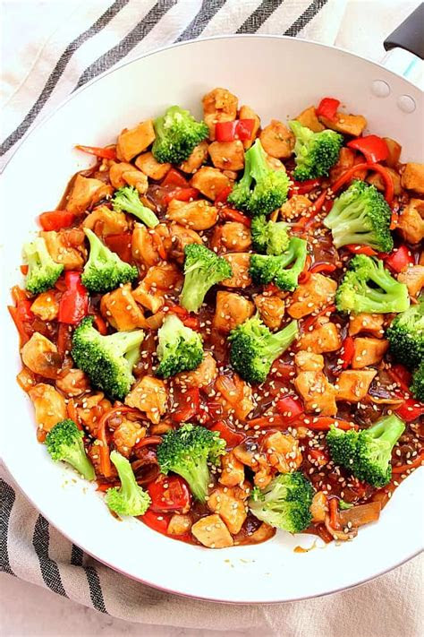 easy chicken stir fry recipe crunchy creamy sweet