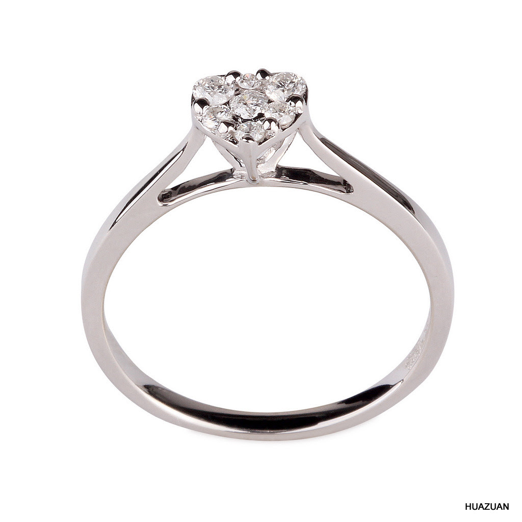 18k White Gold Diamond Wedding Ring (1019-5)