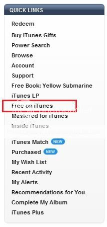 Quick Links on iTunes