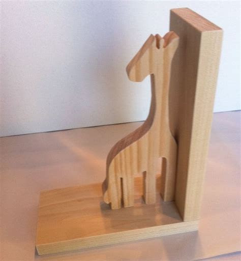 diy wooden giraffe bookend price