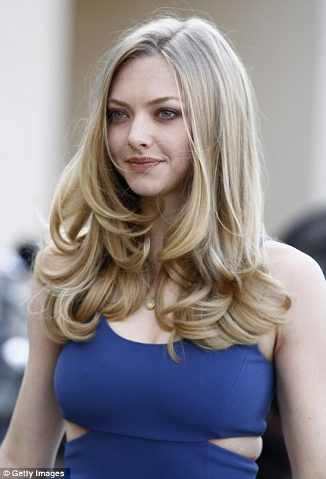 Wardrobe malfunction: Amanda Seyfried wears an unflattering dress in Berlin, Germany, today