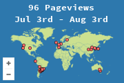 Locations of visitors to this page
