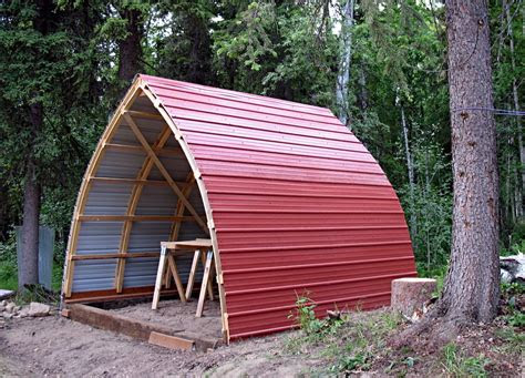 tips  building  diy pole barn arched cabin house