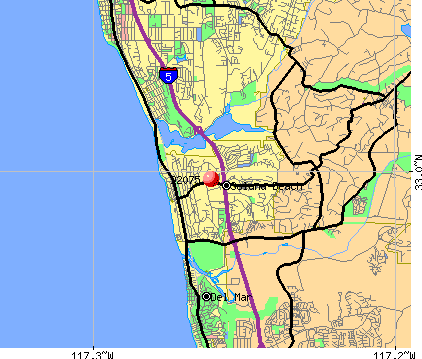 Solana Beach Zip Code Map 92075 Zip Code (Solana Beach, California) Profile   homes 