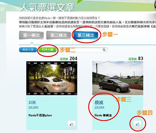 人氣文章票選