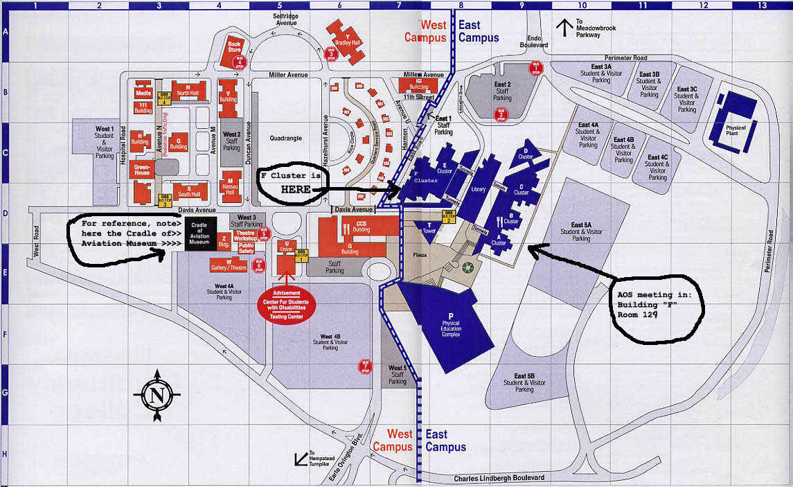 Nassau Community College Campus Map Amateur Observers' Society of New York   Nassau Community College 