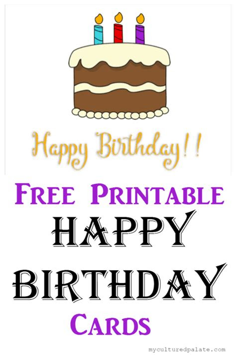  free printable happy birthday cards cultured palate