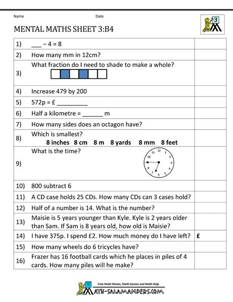 Participants can use some of these worksheets online or download them in pdf form. mental maths year 3 worksheets