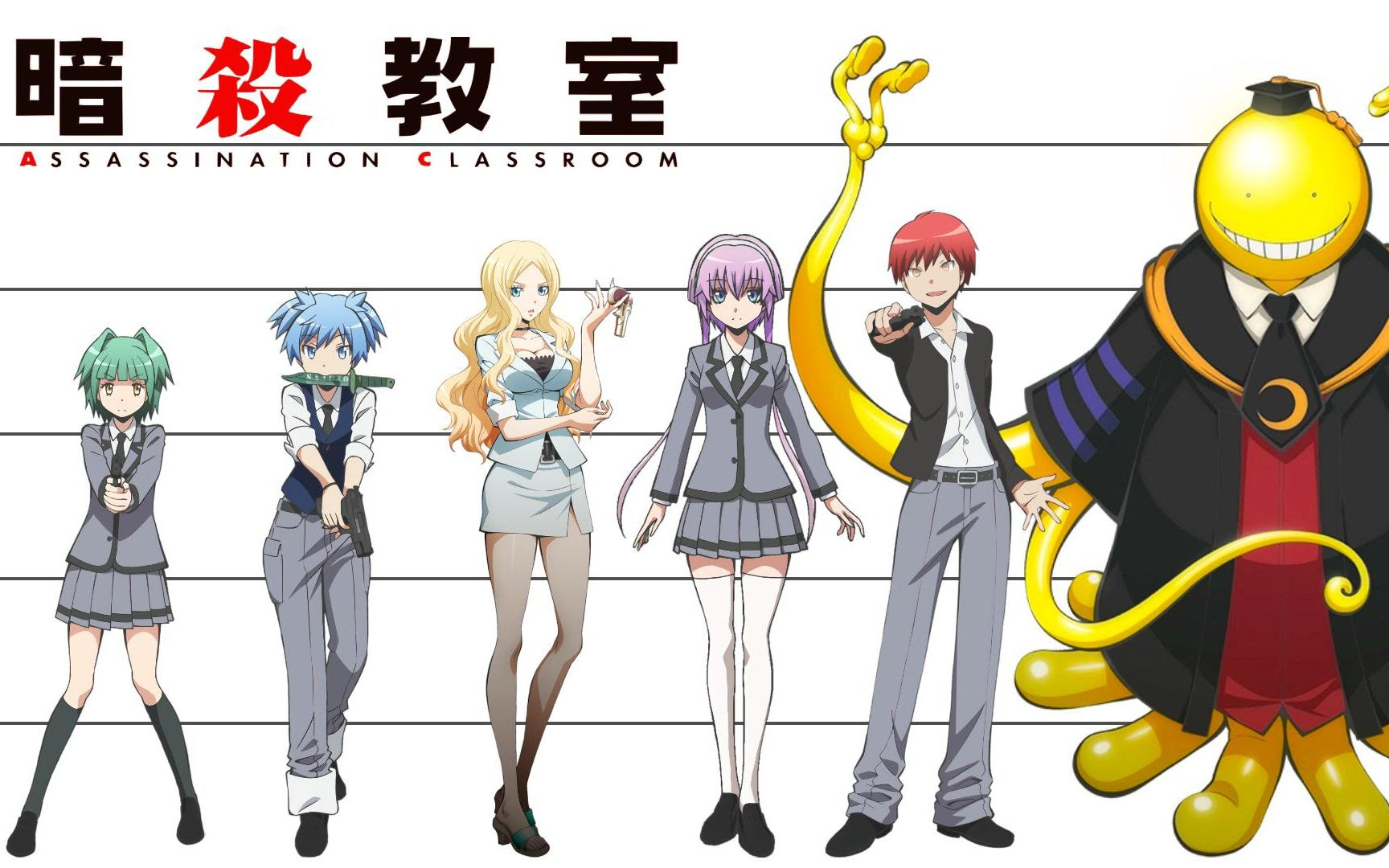 暗杀教室 人物身高比较 哔哩哔哩 つロ干杯 Bilibili
