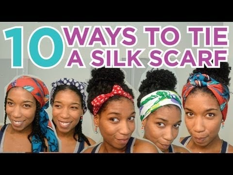 Inspiration 10 Ways to Tie A Silk Head Scarf, Newest!