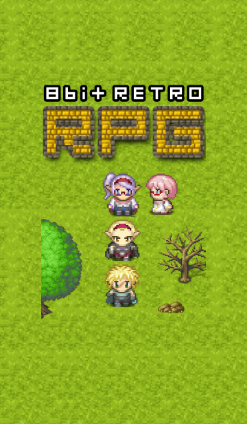 8bit レトロ Rpg ドット絵 勇者の冒険 Line着せかえ 360円