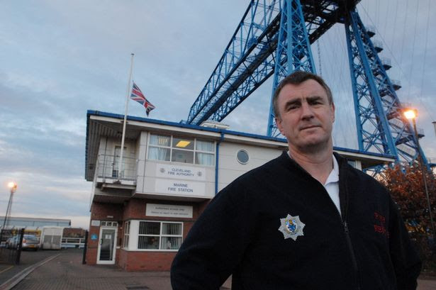 Cleveland's chief fire officer Ian Hayton, outside the Marine fire station