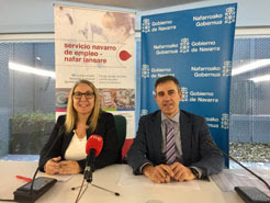 Paz Fernández e Ignacio Catalán, durante la presentación de la oferta formativa para 2019.