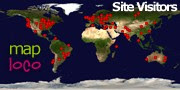 Locations of Site Visitors