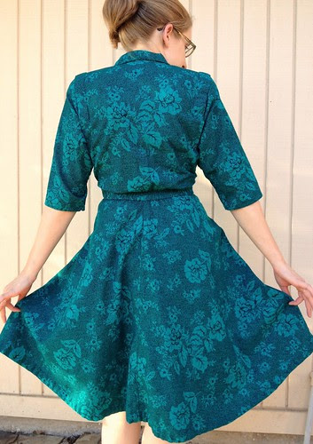 Emerald Wrap Skirt Refashion