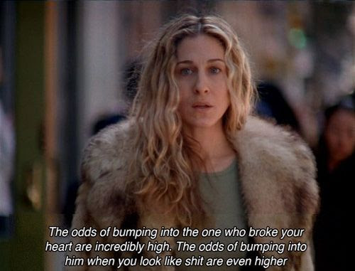 SEX AND THE CITY CARRIE BRADSHAW RUNNING INTO AN EX ODDS QUOTE