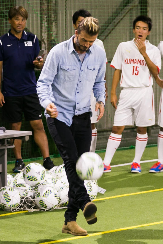 Beckham tới Nhật Bản ủng hộ nạn nhân động đất - ảnh thể thao
