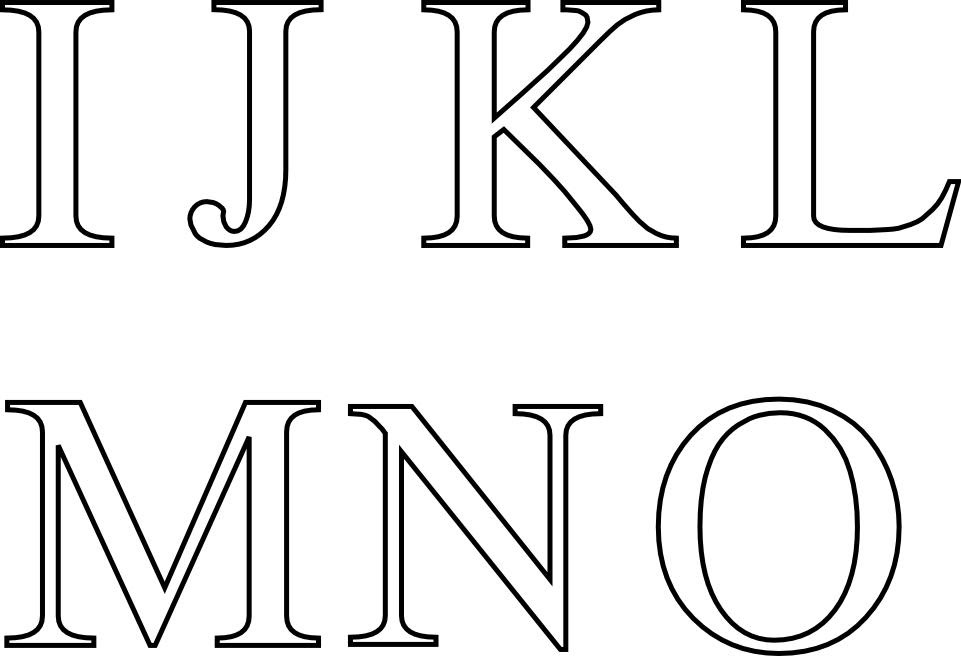 Coloriage des lettres de l'alphabet A à Z à imprimer