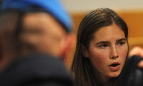 amanda knox latest news. Amanda Knox at her trial in