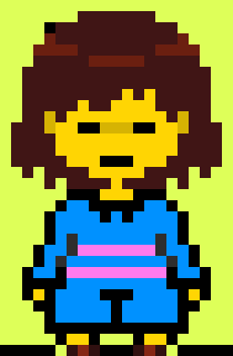 Undertale 2 Revamped Frisk Sprites Pixel Art Maker