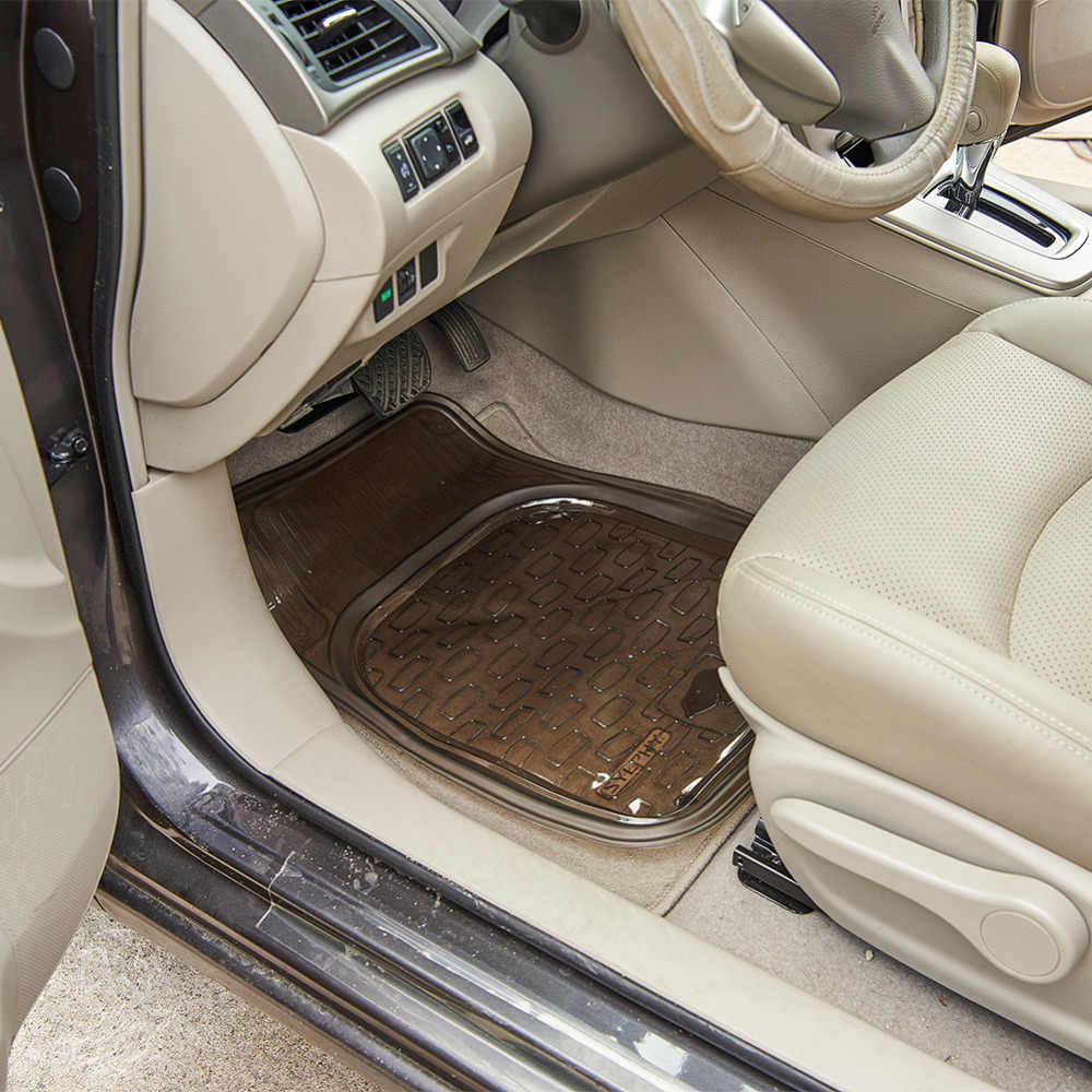 5ピース セット車のフロアマットゴムフロントリアカーペット自動車インテリアアクセサリー Car Floor Mats Mat Rubbercar Floor Gooum