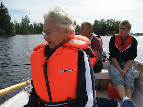 Mormor metar för första gången sen hon va liten