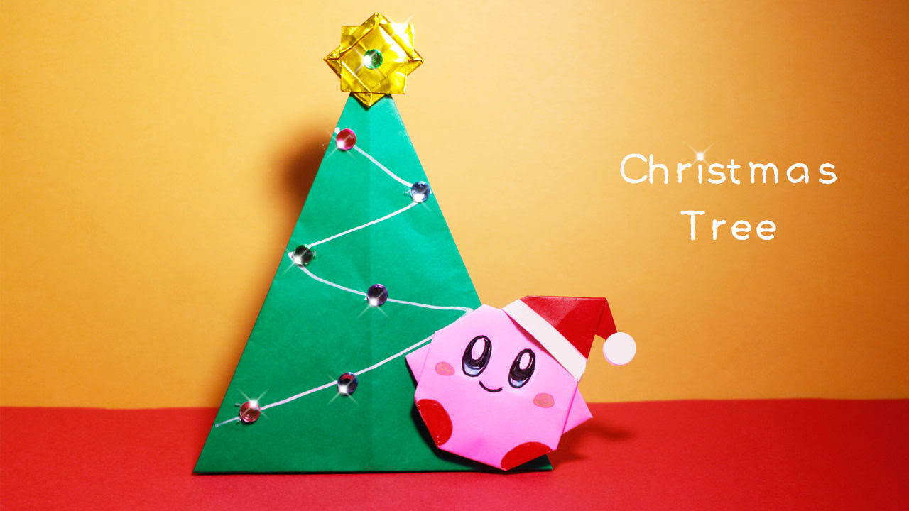 折り紙 クリスマスツリーの作り方 カービィサンタ Mama Life Blog