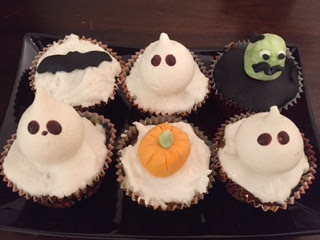 Halloween toffee apple cupcakes by Caroline Makes
