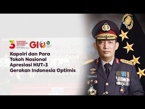 Kapolri dan Para Tokoh Nasional Apresiasi HUT-3 Gerakan Indonesia Optimis