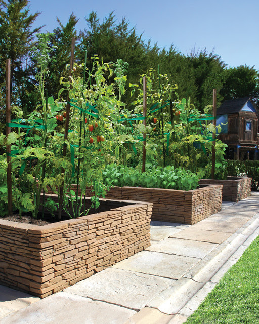 Stone Raised Garden Bed Designs