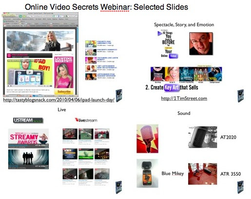 Online Video Secrets Webinar: Selected Slides