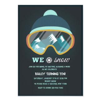 Ski Party Invitations & Announcements | Zazzle