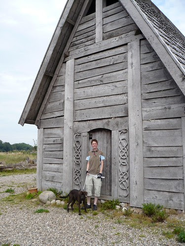 Me & Xena & longhouse