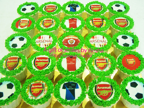 Birthday Cupcakes Edible Image Arsenal Ai-sha Puchong Jaya