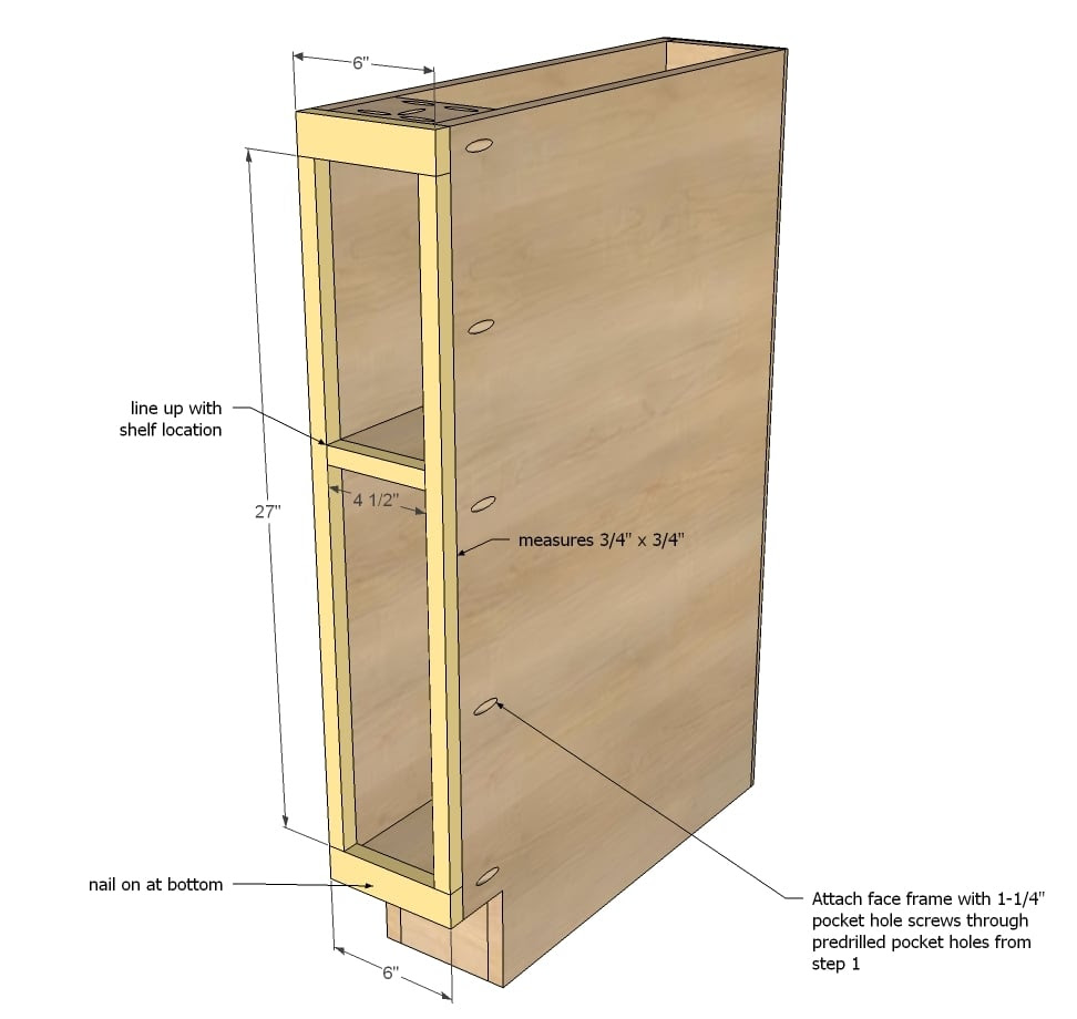 6 Inch Kitchen Base Cabinet Filler