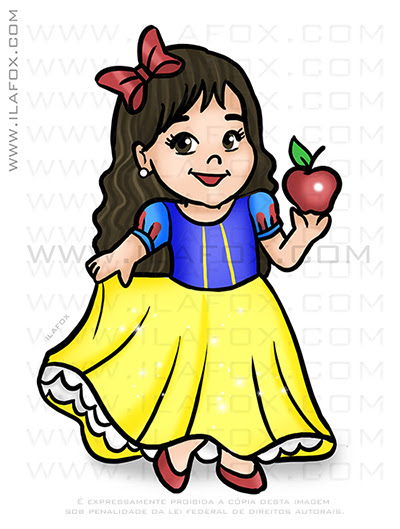 Caricatura Fofinha, caricatura desenho, caricatura branca de neve, by ila fox