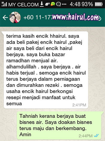 Panduan Resepi Bisnes Air Balang, Dadih & Mousse Style Hotel