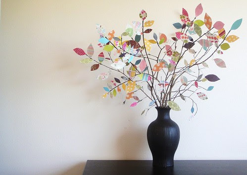 Scrapbook paper tree