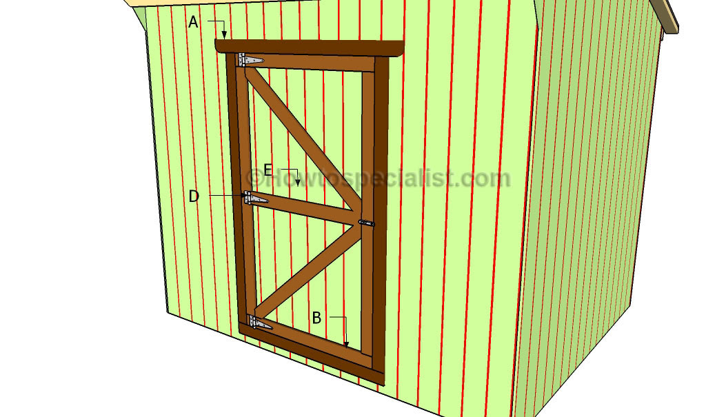 Shed door plans | HowToSpecialist - How to Build, Step by Step DIY ...