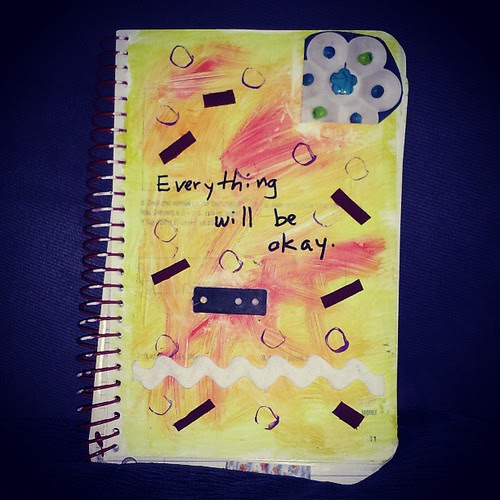 Bright side prompt #artjournal by quilter4010