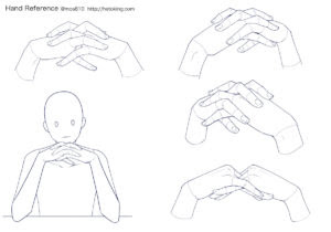 手のイラスト資料集 Hand Reference Hato King
