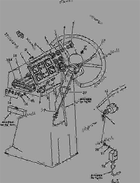 INSTRUMENT PANEL - Wheel Loader Komatsu WA120-1 - ENGINE