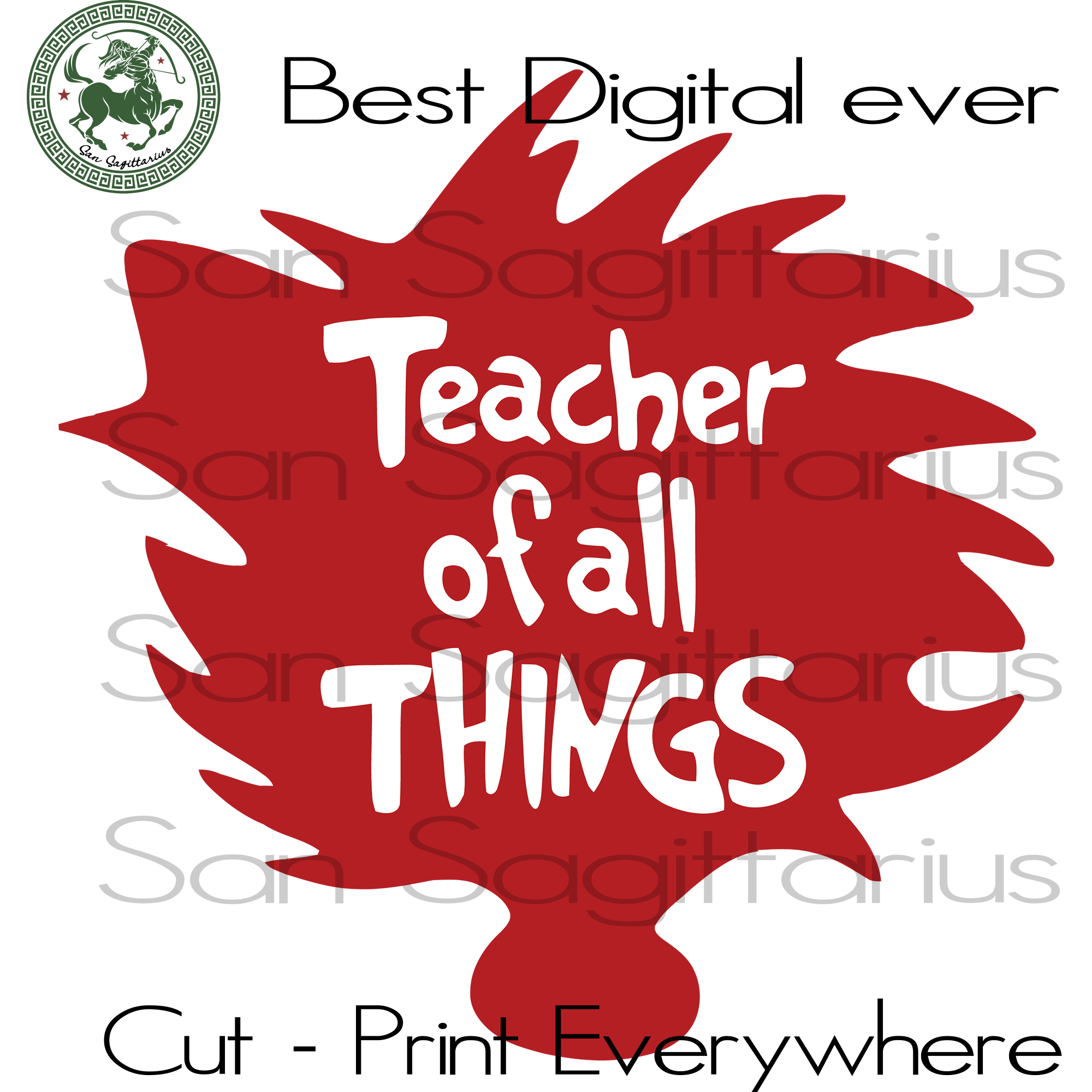 Download Teacher Of All Things Dr Seuss Teacher Svg Teacher Gift Svg Teacher San Sagittarius