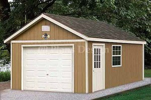 Details about 12 x 20 Garage Plans Shed Building Blueprints #51220