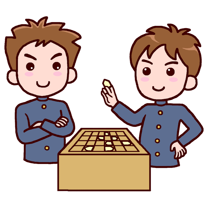 将棋2 カラー 囲碁 将棋の無料イラスト 部活動 クラブ活動 文化部 学校素材