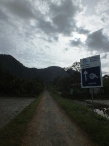 Pemandangan dari arah Jambatan ke perkempuangan di Gurpis