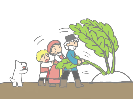 おおきなカブ The Giant Turnip にほんご ふくむすめどうわしゅう Hukumusume Fairy Tale Collection