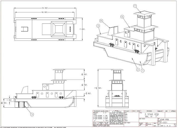 RIVER TOW BOAT Plans - AeroFred - Download Free Model 